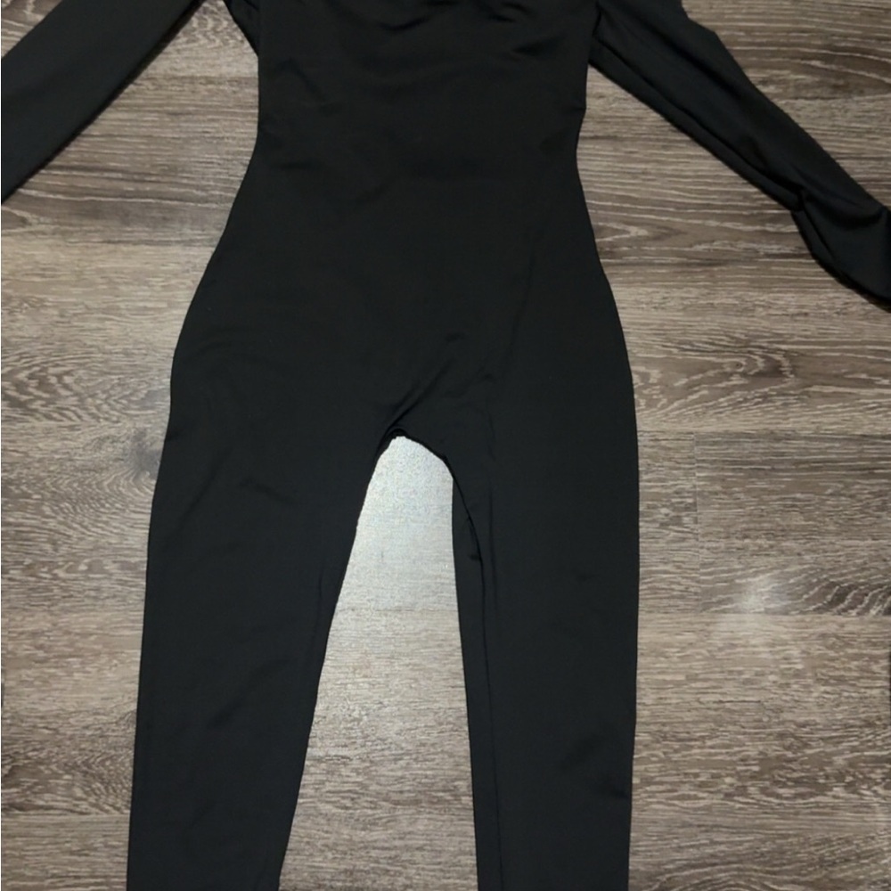 Black Long Sleeve Jumpsuit